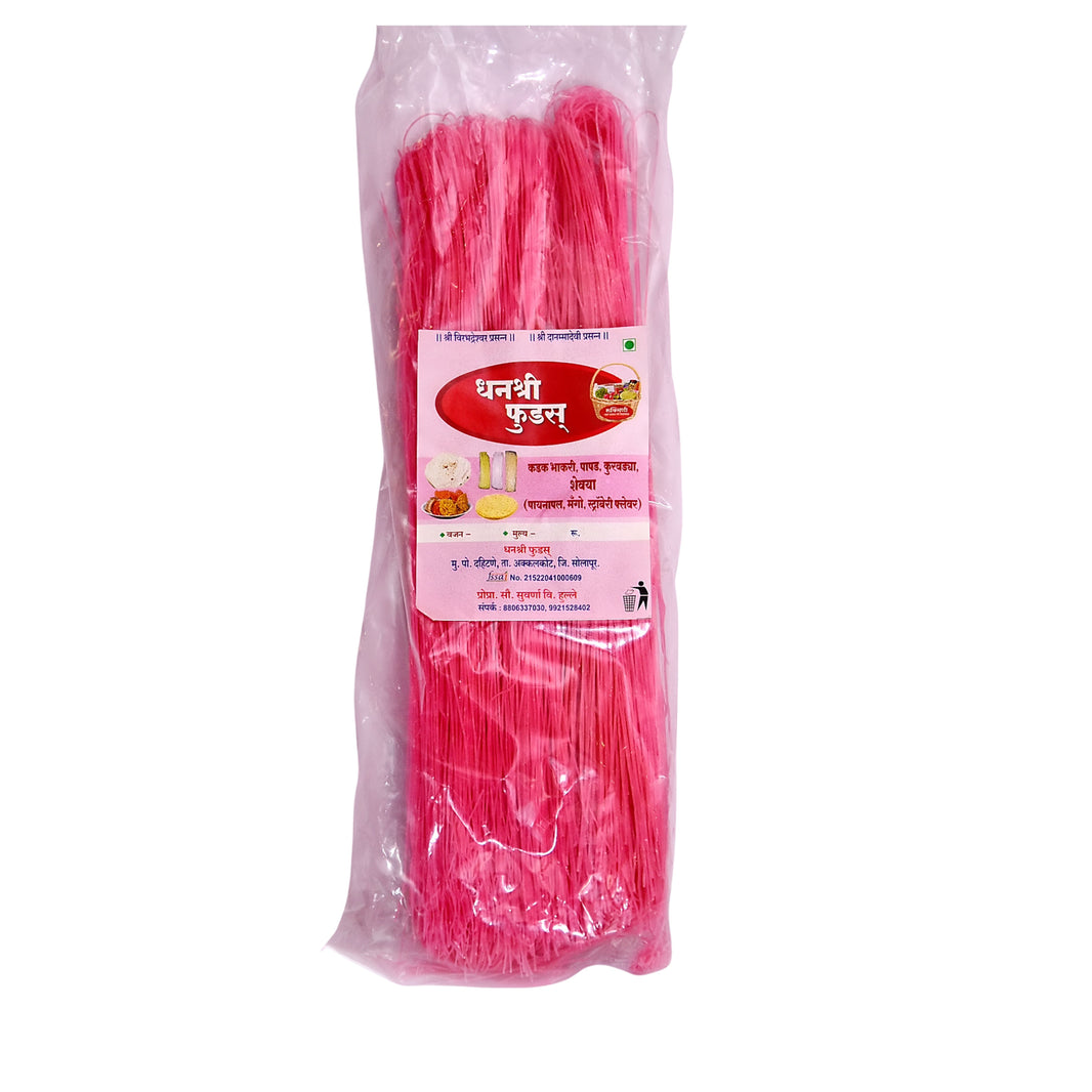 Flavored Strawberry Shevaya – 200gm | Handmade by Gulab Mahila SHG | Natural & Traditional Snack