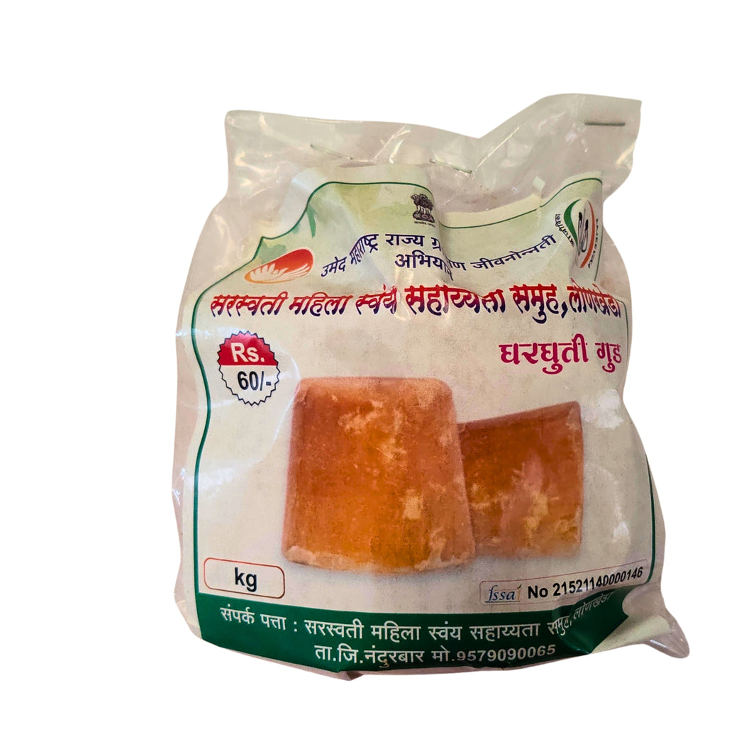 Sarswati SHG Jaggery – Organic, No Artificial Color | 100% Pure & Chemical Free | Nandurbar | 1000 gm