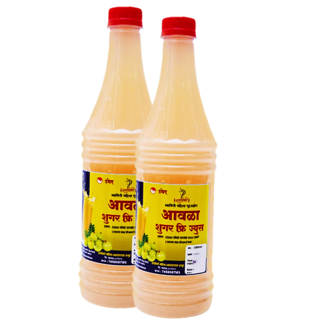 SWAMINI, Amala Sharbat Sugarfree, Pack of 2, Natural Ingredients, No Artificial Essence, Pack of 650 ml