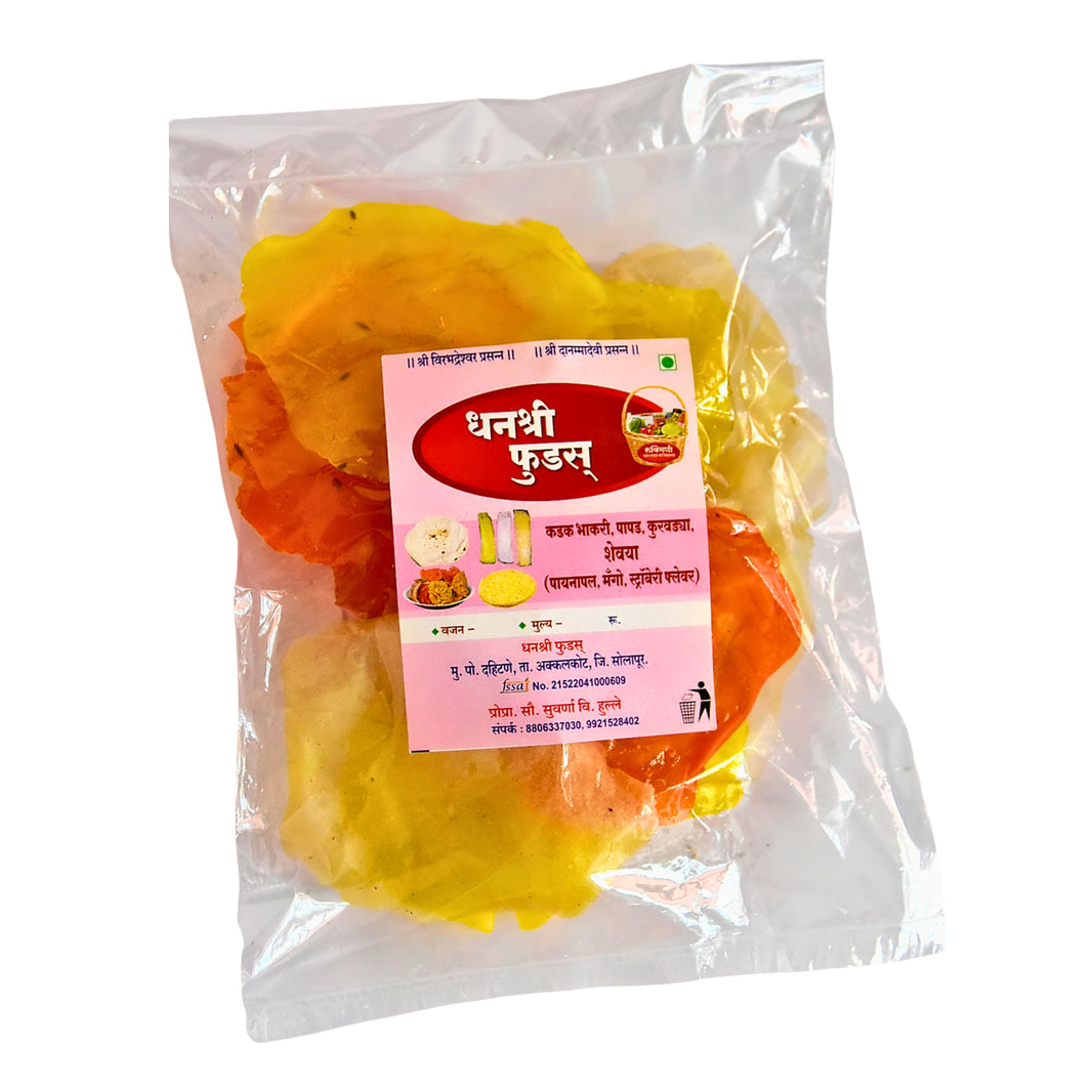 Tandul Papad – 200gm | Handmade Rice Papad by Gulab Mahila SHG | Traditional & Natural Snack