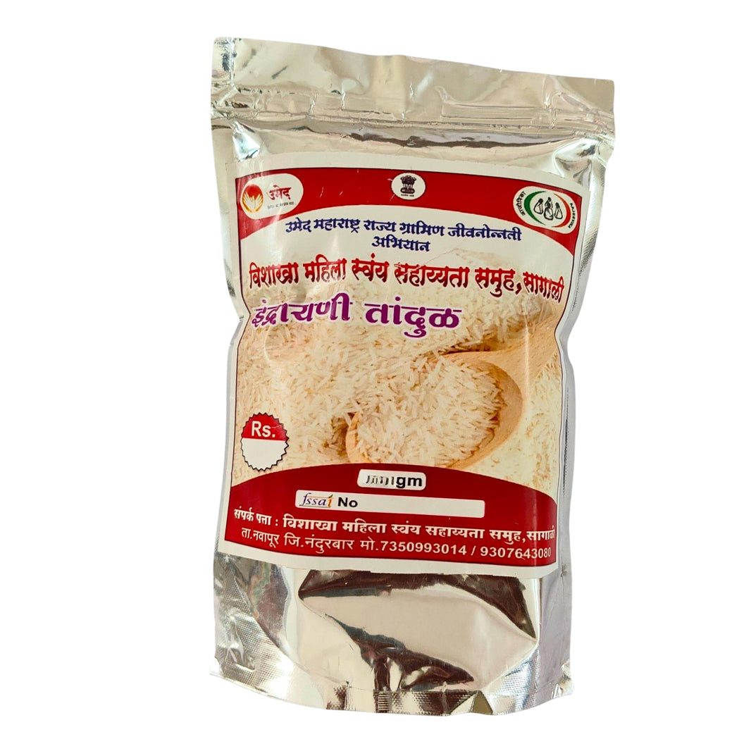 Vishakaha SHG Indrayani Rice – Organic, No Artificial Color | 100% Pure & Chemical Free | Nandurbar | 1000 gm