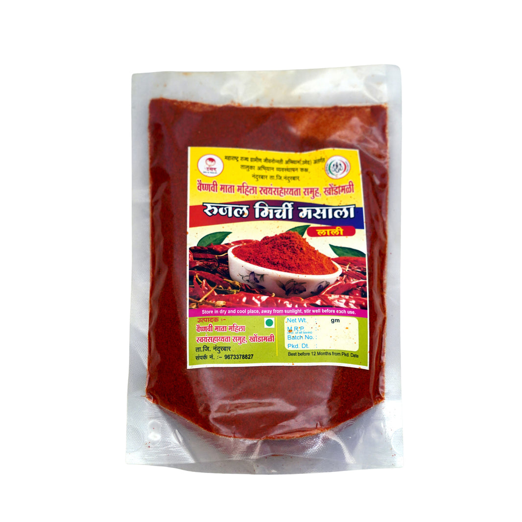 RUJAL MIRCHI MASALA Lali Mirchi Powder Pack of 500 gm Premium Red Chilli Powder