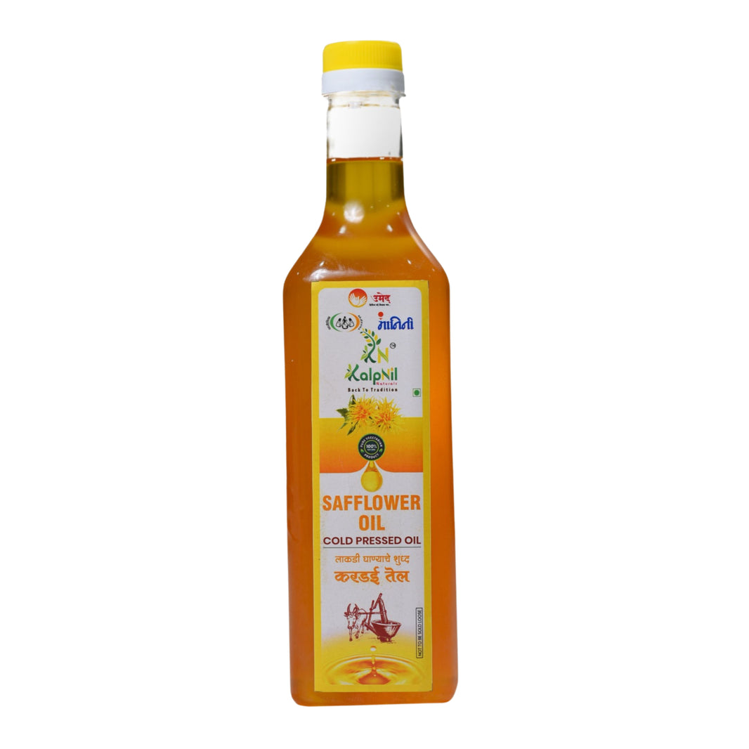 KALPNIL Pure Safflower Oil, wooden Pressed Oil,  Samarth SHG, Natural, Chemical Free, 5000ml