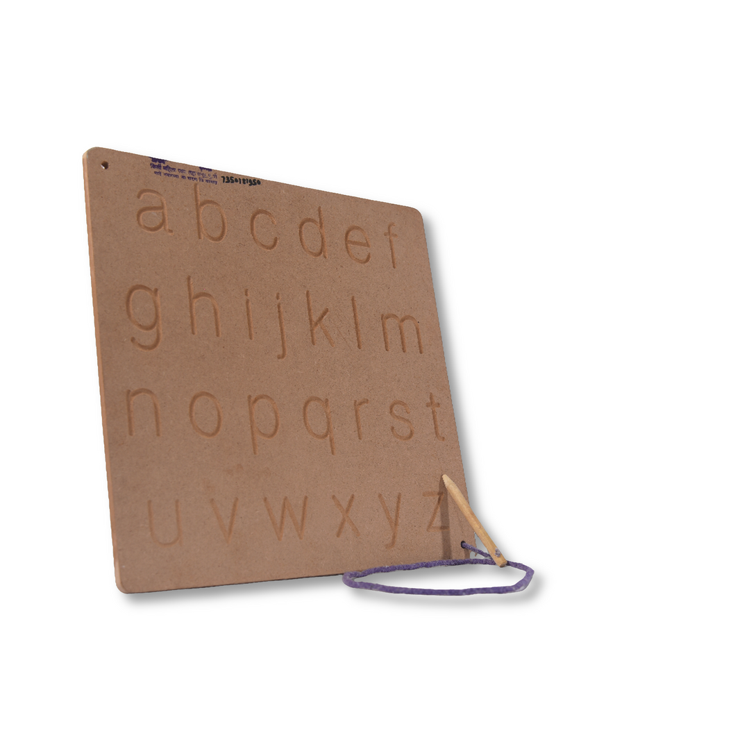 KIRTI Wooden, Educational Toy,English Alphabet, Made By Natural Wooden, Local Craftsmanship, Small Alphabet