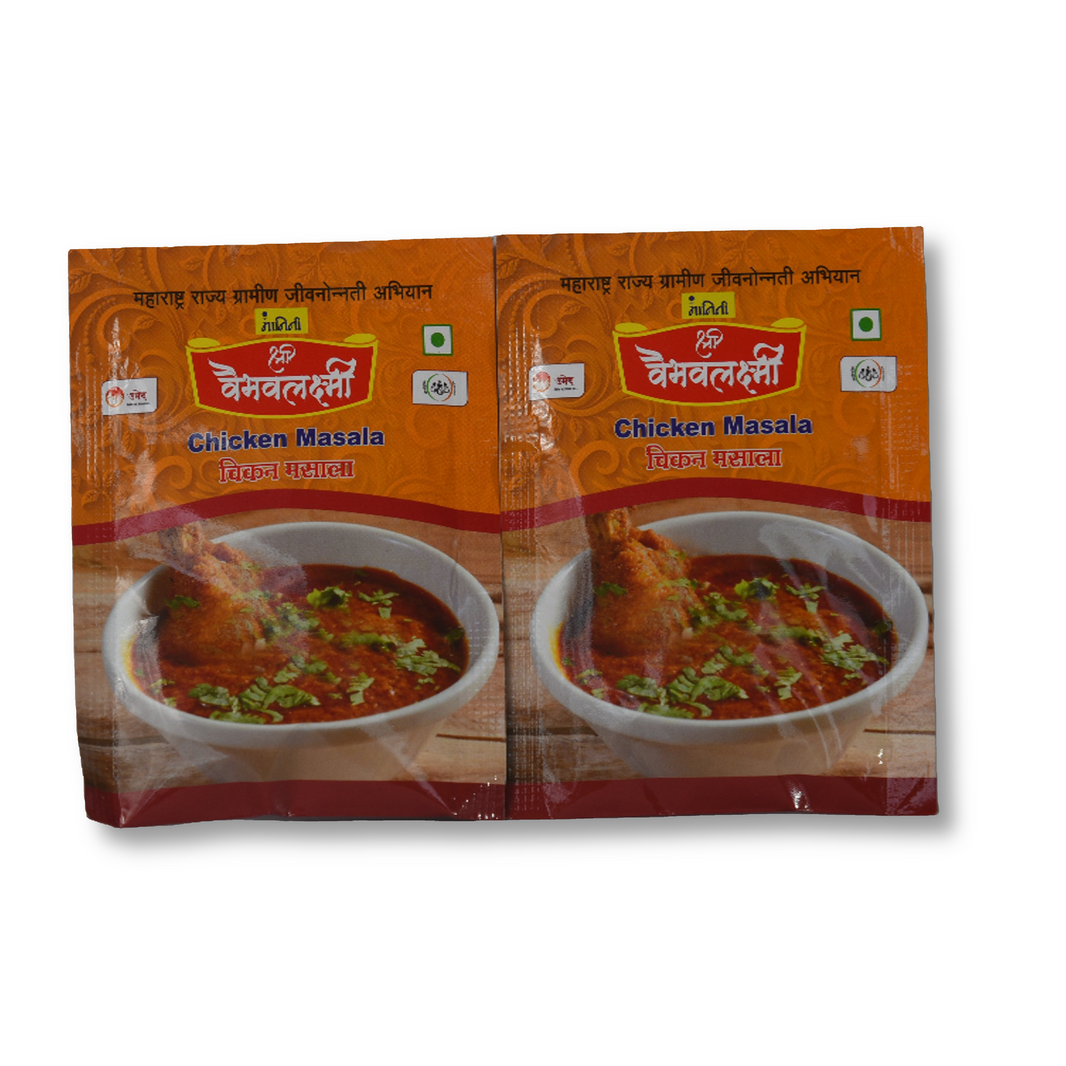 Vaibhavlaxmi Foods,Chicken Powder, Made by Natural Ingredients, No Artificial Chemicals, Pack of 10 gm