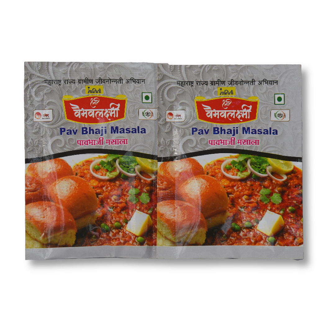 Vaibhavlaxmi Foods,Pav bhaji Powder, Made by Natural Ingredients, No Artificial Chemicals, Pack of 10 gm