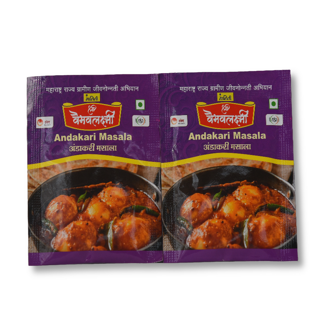 Vaibhavlaxmi Foods, Anda Curry Powder,Made by Natural Ingredients, No Artificial Chemicals, Pack of 10 gm