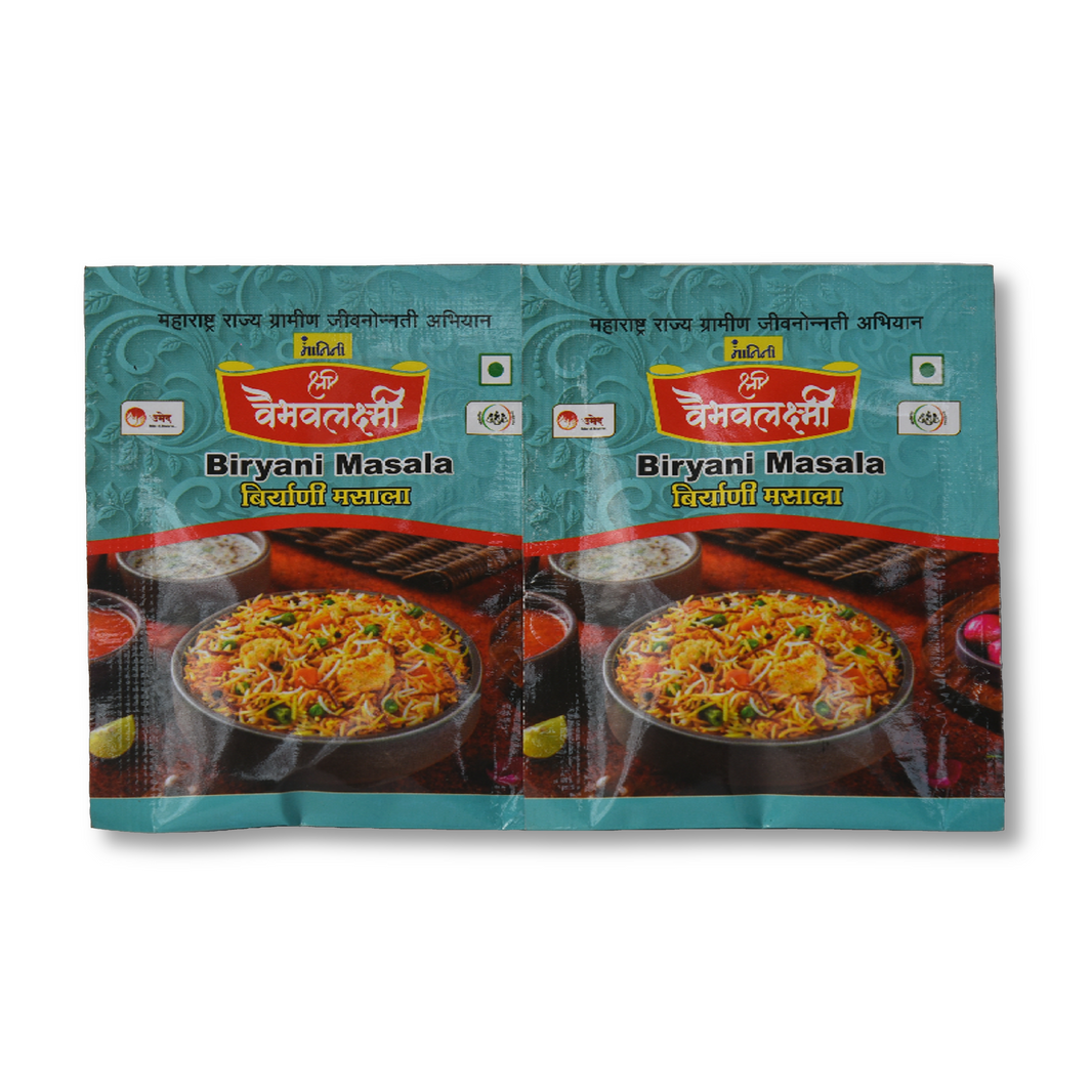 Vaibhavlaxmi Foods,Biryani Powder, Made by Natural Ingredients, No Artificial Chemicals, Pack of 10 gm