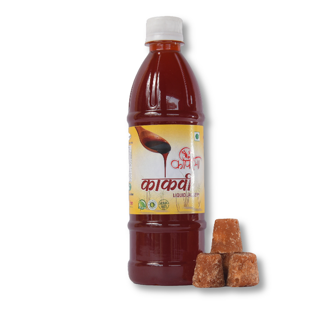 KAPILA Pure Deshi Gul Kakavi (Pure Liquid Jaggery), Natural, Chemical Free, 450ml Bottle