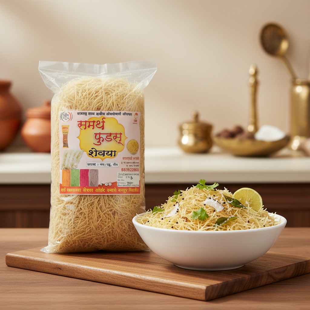 SAMARTH FOODS Shevai, Made By Natural Ingredients, No Artificial Flavour, Pack of 1 kgs
