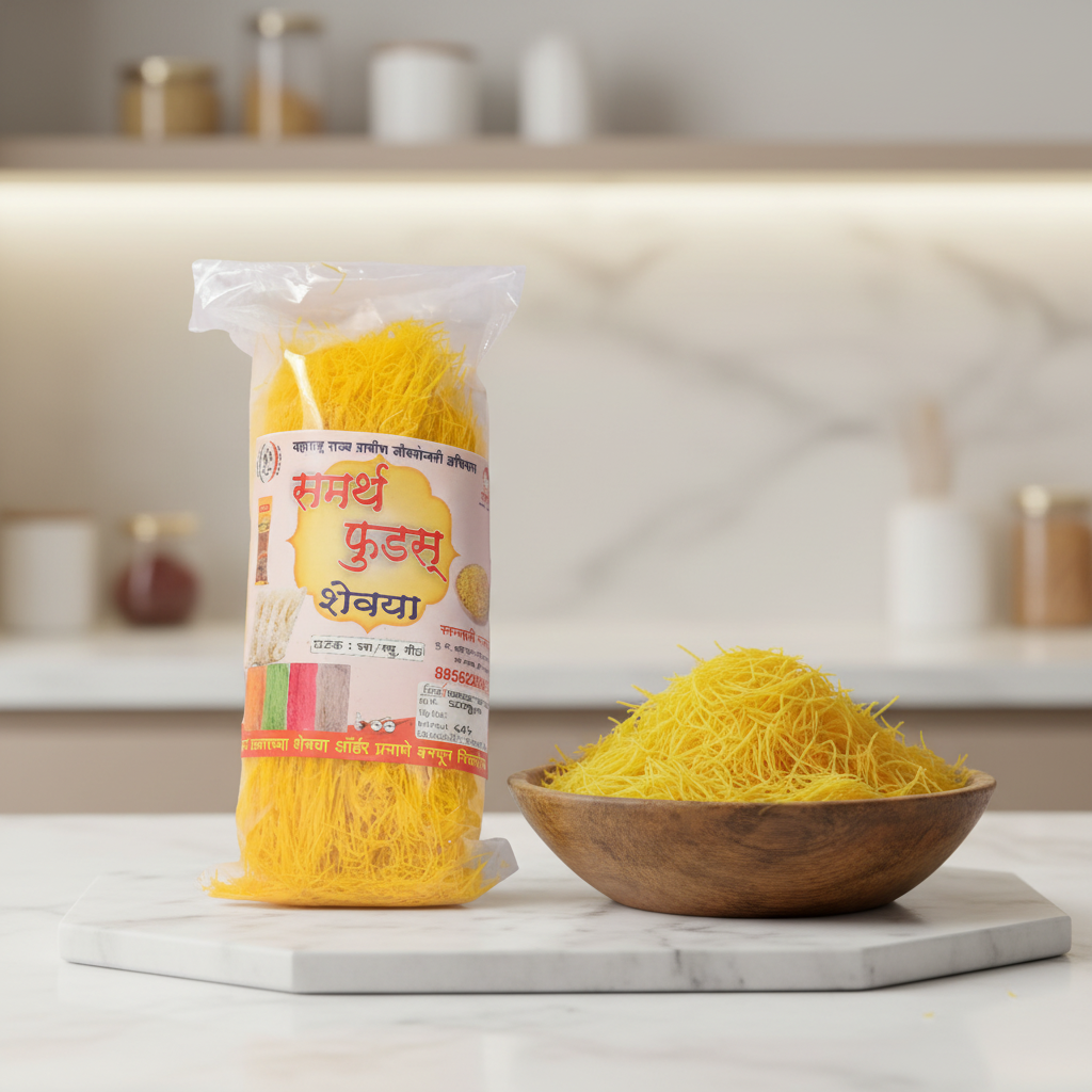 SAMARTH FOODS Shevai, Made By Natural Ingredients, No Artificial Flavour, Pack of 500 gm