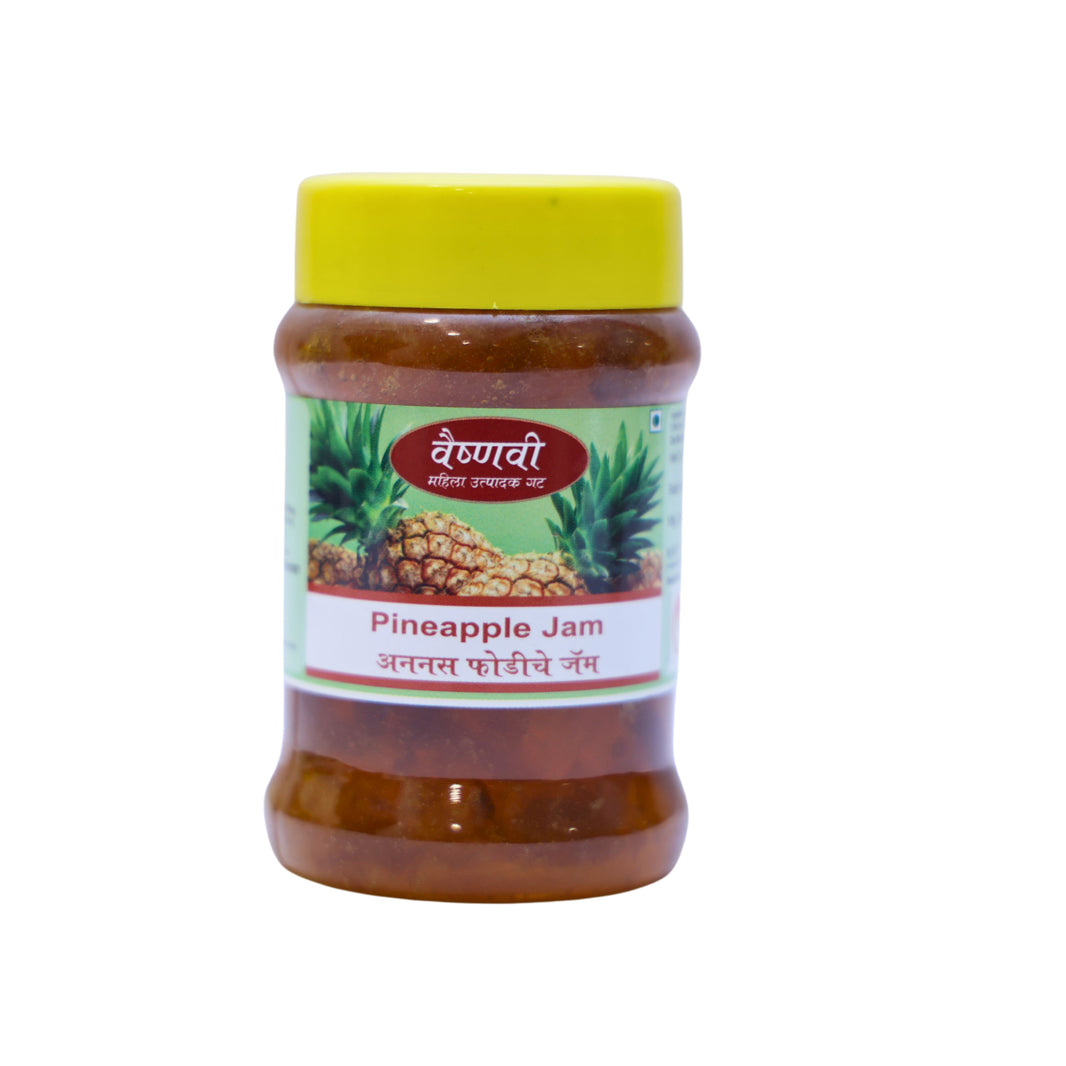 VAISHNAVI FOODS ananash jam, natural ingredient, no artificial essence, pack of 250 gm
