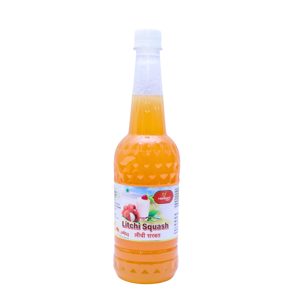 VAISHNAVI FOODS lichi sarbat, natural ingredient, no artificial essence, pack of 700 ml