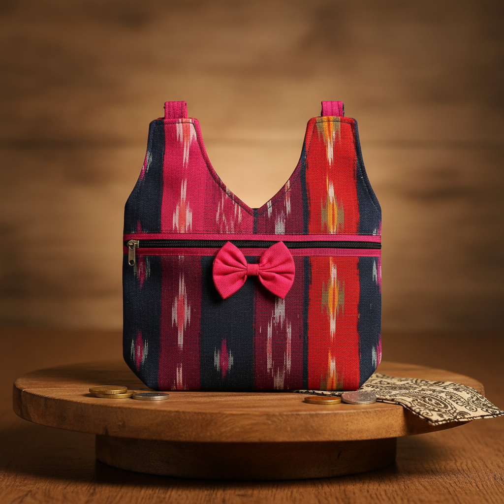 VEERBHADRA HANDMADE Jhola Bag Pack Of 1 Item Handcrafted Reusable Cloth Shopping Bag Durable Eco Friendly Everyday Travel Office College Utility