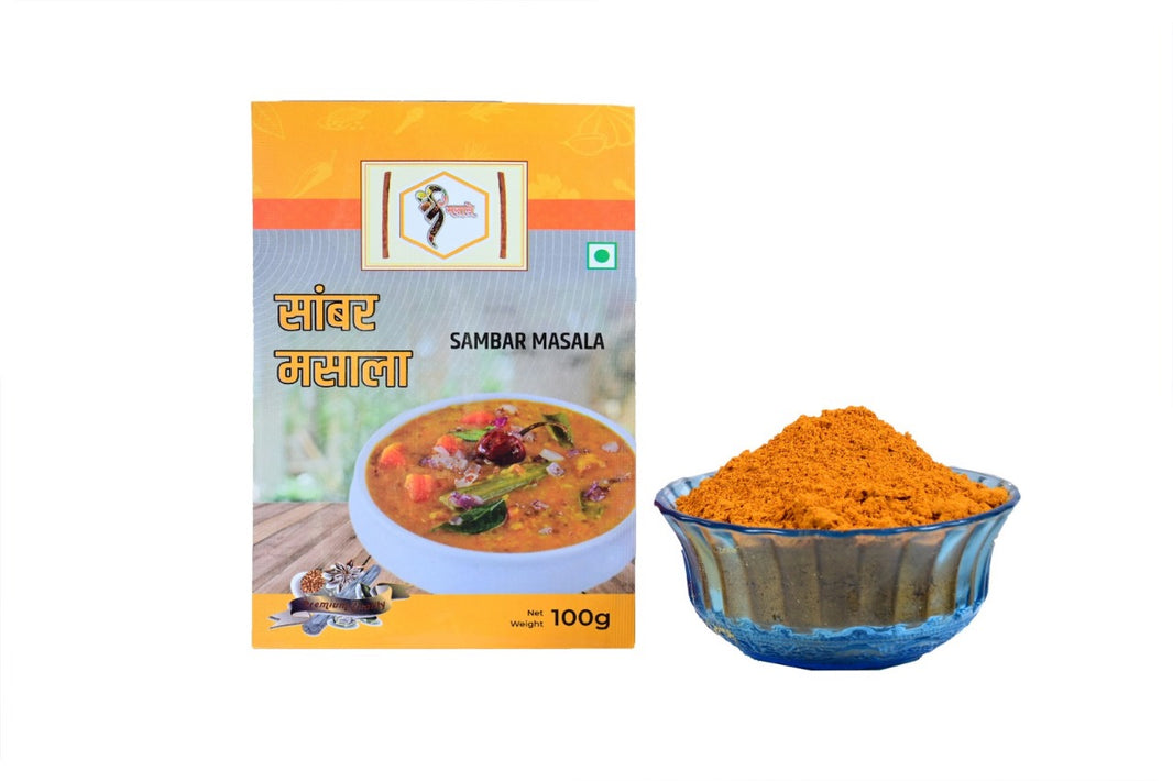 ADIT MASALE, Sambar Masala, Made By Natural Ingredients, No Artificial Chemicals, Pack of 100 gm