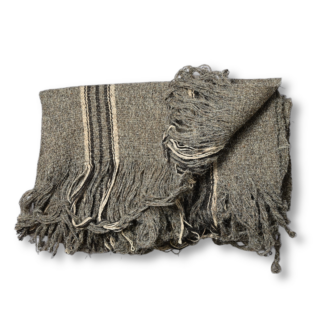 AHILYADEVI SHG Grey Ghongadi, Made By Natural Sheep Wool, Traditional Item, Pack Of 1 No, 6ft