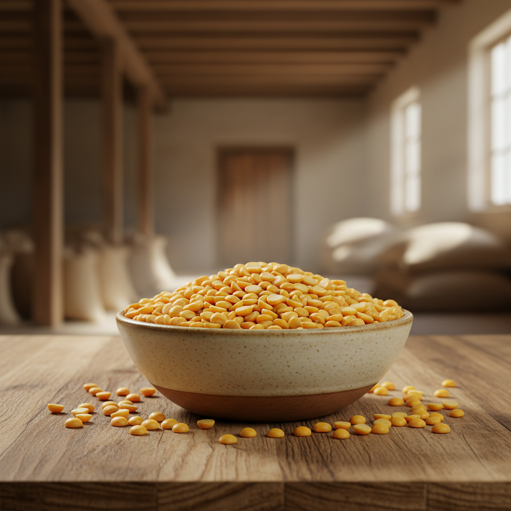 Premium Quality Chana Dal B2B Bulk Supply Food Grade Uniform Split Bengal Gram for Hotels Retailers Distributors Caterers Institutions 500 Kg