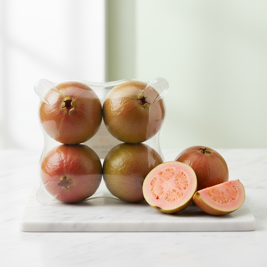 FRESH Red Guava Pack Of 4Pc Fresh Sweet Natural Fruit Juicy Healthy Premium Quality