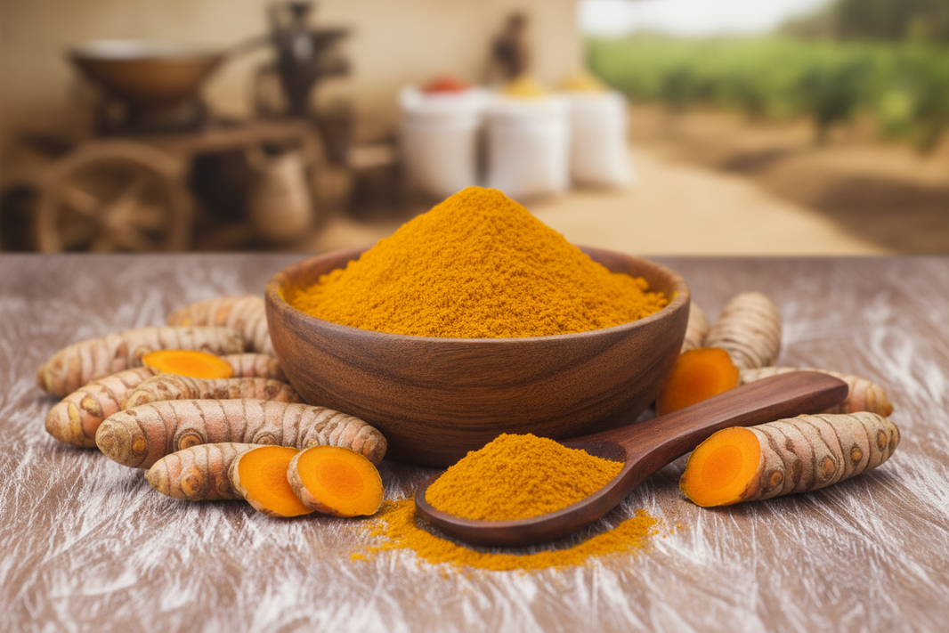 Premium Quality Whole Turmeric B2B Bulk Supply Food Grade Natural Dried Rhizomes for Spice Manufacturers Wholesalers Retailers Exporters 8.31 QTL