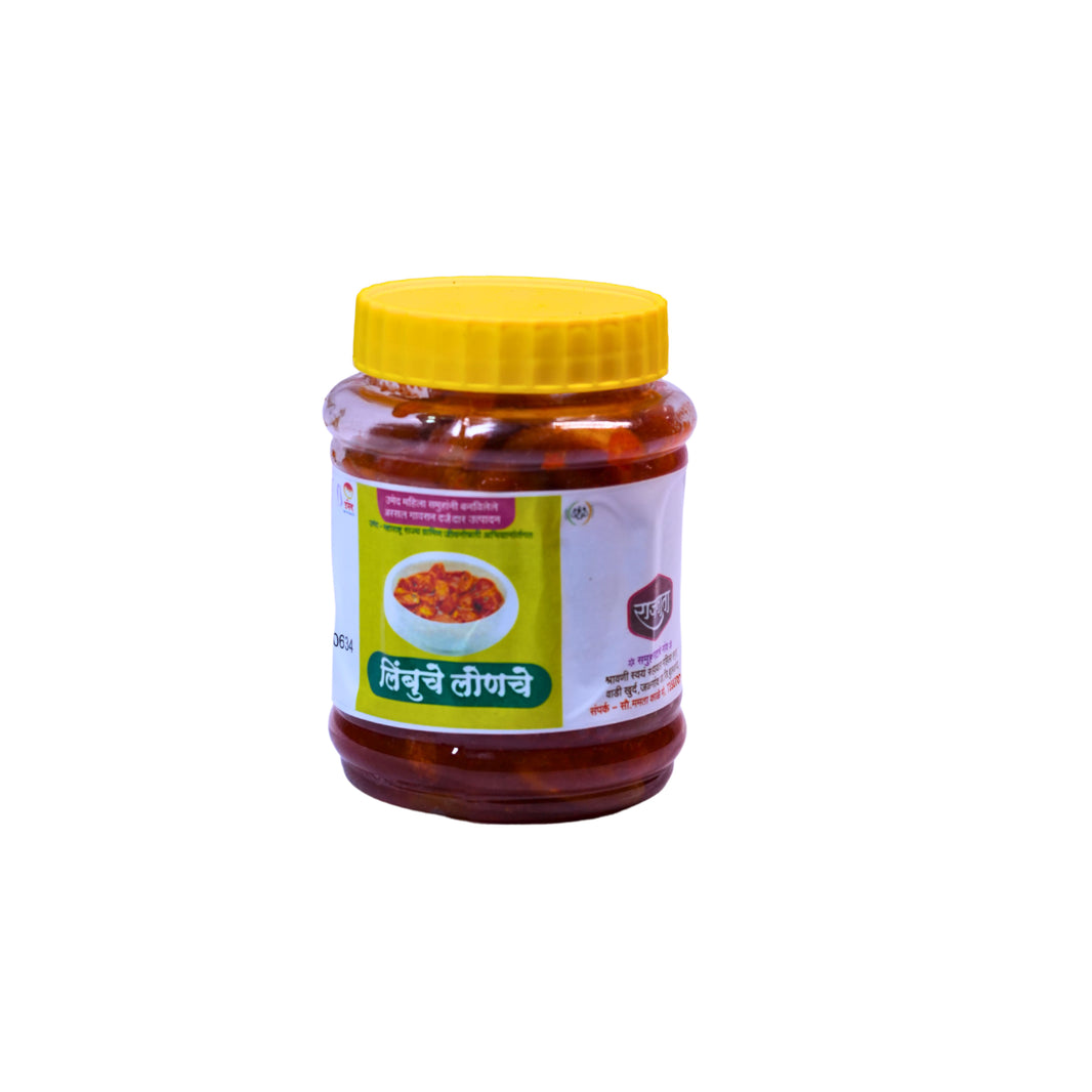 lemon Pickles,Produced By Women, Shravani SHG, Rajmata Brand, 250 Gm