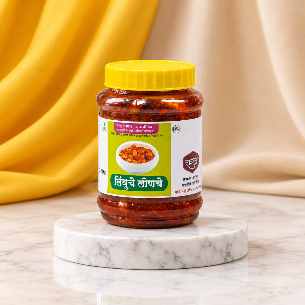 lemon Pickles,Produced By Women, Shravani SHG, Rajmata Brand, 250 Gm