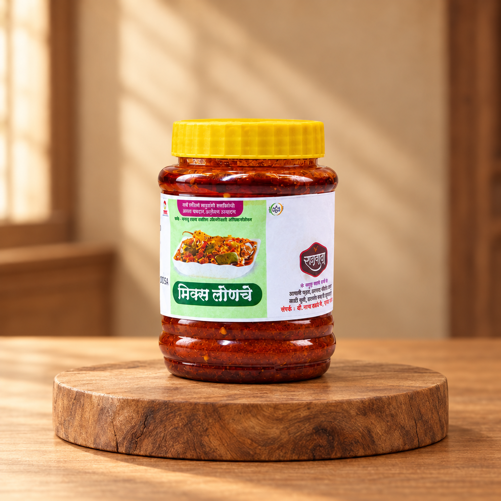 Mix Fruit Pickles, Produced By Women, Shravani SHG, Rajmata Brand, 250 Gm