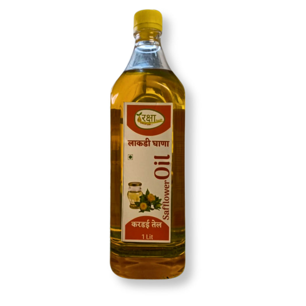 RAKSHA, Safflower Oil , wooden-pressed, Made By Natural Ingredients, Healthy, Pack of 500 ml